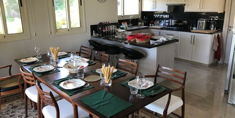 kitchen and dining area